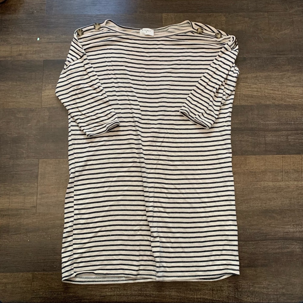 [Everly] BOGO $1 Striped Shift Dress - Picture 4 of 8
